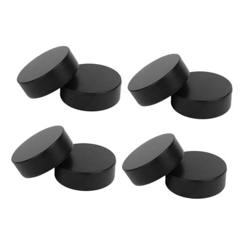BESPORTBLE 8pcs Hockey Puck Bag Ice Pucks Air Hockey Pucks and Paddles Black Hockey Pucks