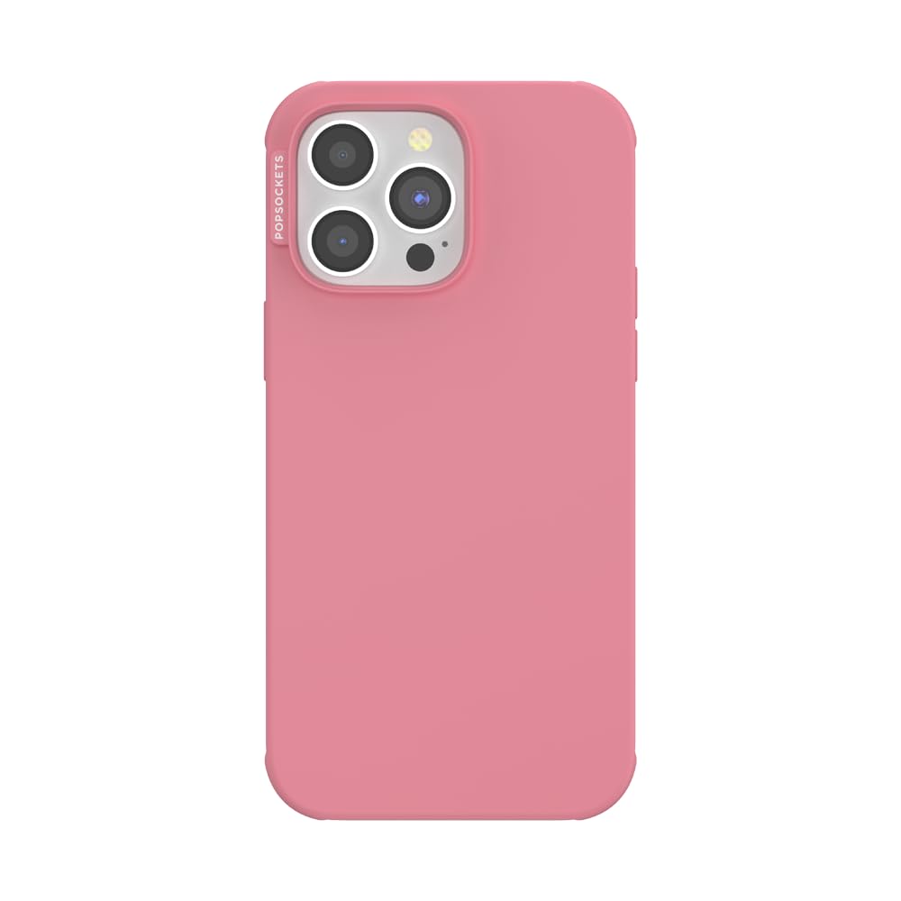 PopSockets iPhone 14 Pro Max Phone Case with MagSafe, Wireless Charging Compatible, Pink - Putty