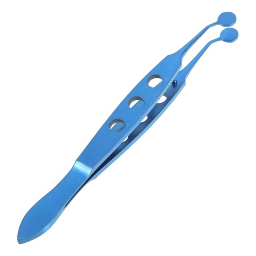 BELLIFFY Brow Tweezers Professional Eyelid Forceps Meibomian Gland Tweezer for Women Smooth Surface Non-slip Design