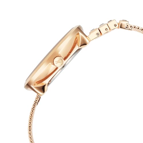 Image of Fastrack Fleek Quartz Analog Beige Dial Rose Gold Stainless Steel Strap Watch for Girls - NT6300WM01