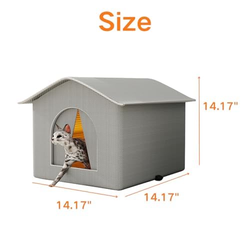 Maison d'extérieur pour chat résistant aux intempéries et pliable - 6