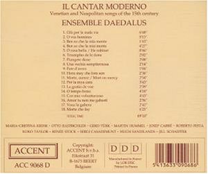 Il Cantar Moderno - Chants napolitains & vénitiens (XVe s.)