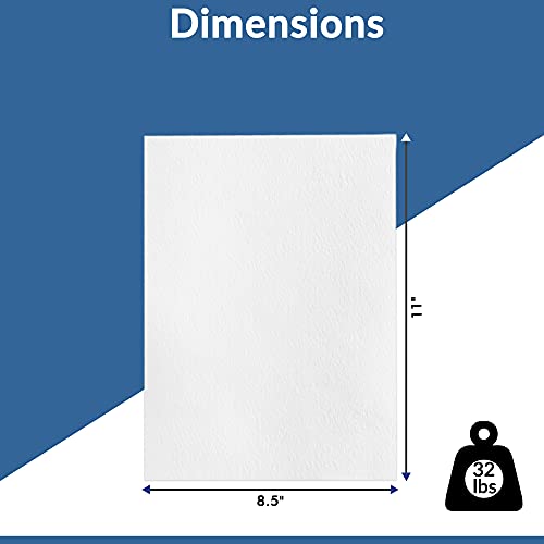 Tyh Supplies 100 Pack Newsprint Drawing Paper Printer Friendly Blank 32 Lb, Rough, 8.5 X 11 Inches #TOP1