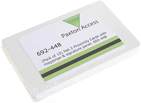 Paxton 692-448 Net2 Proximity ISO ID Cards (Pack of 10) - Magnetic Stripe & Signature Panel