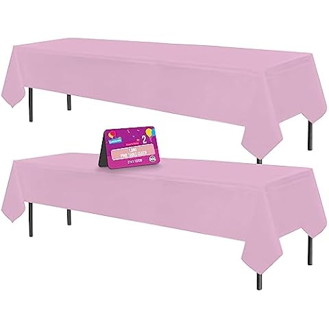 SOL Disposable Pink Table Cloths for Events Cover
