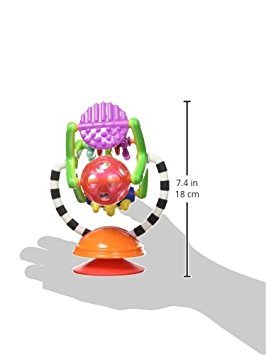 Sassy 80680 Teethe & Twirl Sensation Station 2-In-1 Suction Cup High Chair Toy thumb #1