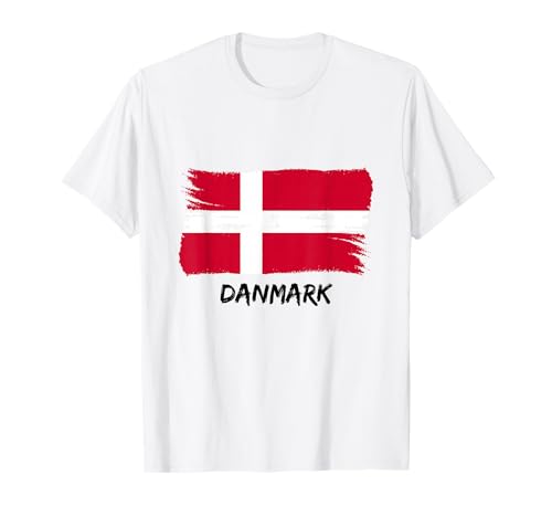 Danmark Dänische Flagge Wikinger Dänemark Team Fan Trikot T-Shirt