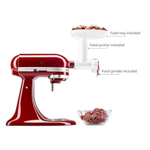KitchenAid Stand Mixer Attachment, KSMFGA Food Grinder, White KitchenAid Stand Mixer Attachment KSMFGA Food Grinder White