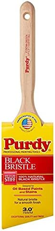 6-Pack of 3” Purdy 144116030 Extra Oregon Angled Sash Paint Brush, Black China Bristle