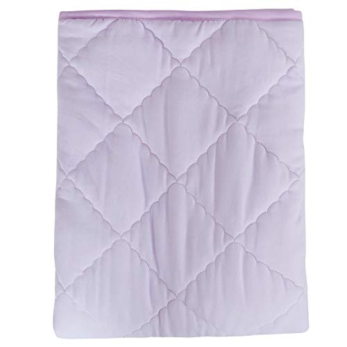 NTBAY Down Alternative Toddler Comforter, Lightweight and Warm Solid Color Baby Crib Quilted Blanket, 39x47 inches, Light Purple