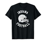 Indiana Football Throwback Football Helmet Retro Distressed T-Shirt