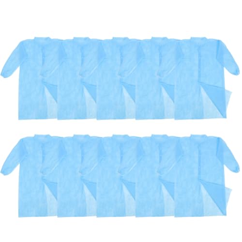 Blouses de laboratoire non tissé bleu pour ateliers et travaux