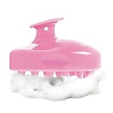 [page_title]-Kopfhaut Massage Bürste, FReatech Kopfmassage [Nass & Trocken] Kopfmassagegerät, Silikon Shampoo Haarbürste Reinigt Haarwurzeln, Peeling und Schuppen, Fördert das Haarwachstum - Rosa