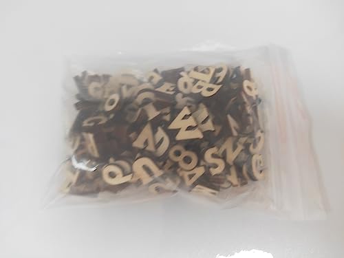 Tucireat Lettere in Legno 200 Pezzi Numeri in