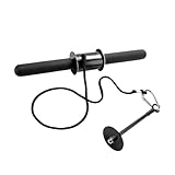 UTHCLO Dispositivo de Fuerza de Brazos Barra Horizontal, Resistente, Negro 60 Kg, Equipo de Fitness Portátil para Entrenamiento de Antebrazos, Pecho y Espalda en Casa