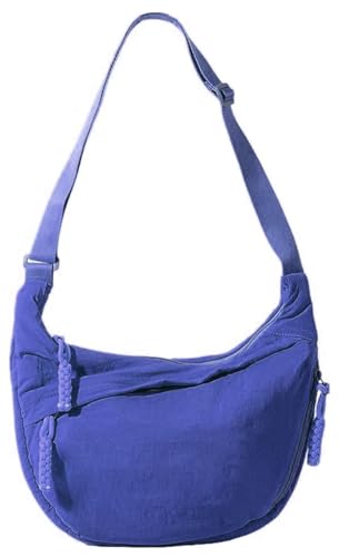 Image of WildHorn Travel Crossbody Crescent Bag for Women | Over-Shoulder Half Moon Sling Purse with Zipper | Unisex Chest Bag & Waist Bag for Daily Travel Use