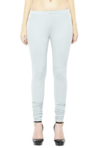 Image of Frenchtrendz Women's Cotton Spandex Stretchable Mid Rise Slim Fit Churidar Leggings Pull On