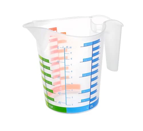 Tribello Measuring Cup Set 1 Cup And 1 Quart Plastic, With Easy To Read Measurements - Bpa Free - 16Oz & 32Oz Liquid Measuring Cup - Spout Top For Pouring #TOP4