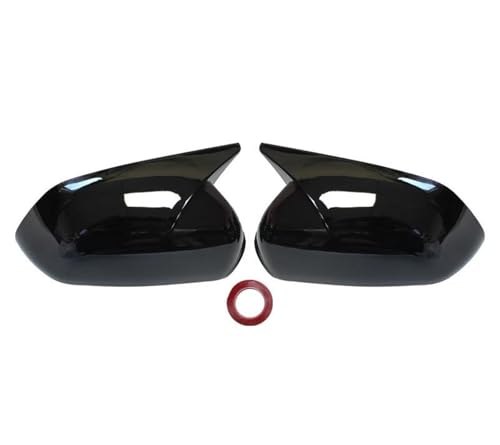 Coque de rétroviseur Skoda Octavia MK2 A5 2004-2008 noir brillant