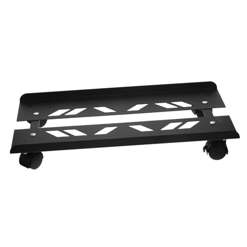 Operitacx パソコン タワースタンド キャスター付き 伸縮可能 耐久性強化 ホルダー 熱放散設計 オフィス 家用 移動簡単