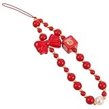 Accessoire polyvalent : idéal pour décorer téléphones, clés, sacs à dos et autres objets, en y ajoutant une touche amusante et élégante. dragonne de téléphone à perles,