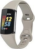 bbz charge 6 cinturino,charge 5 cinturino,soft sport silicone watch strap compatible with fitbit fitbit charge 5 activity tracker