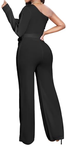 sexycherry Formal Jumpsuit for Women Dressy Elegant Long Straight Pants Jumpsuits for Party Club with Zipper4