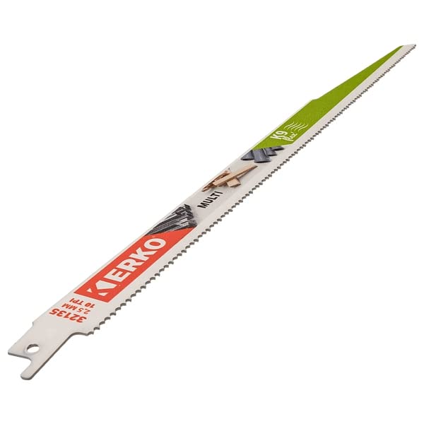 Lame Scie Sabre 300 x 19 x 0.9 10TPI Multi K-9 lot de 5 Erko