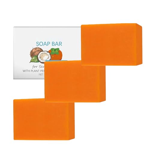 Jabón corporal de caqui, jabón de caqui con control de olores, extracto japonés, desodorante de baño para mujer. (3pcs)