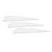 4 Inch Archery Fletches Plastic TPU Fletching Vanes Feathers Vane DIY for Archery Arrows Carbon Arrow Hunting Target Shooting - Pack of 50