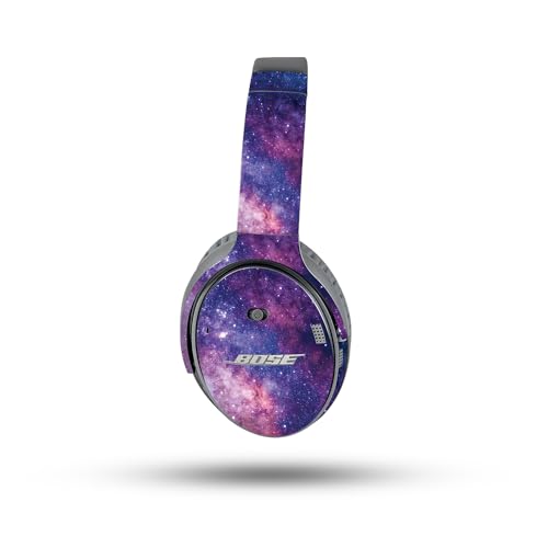 Image of MightySkins Skin Compatible with Bose QuietComfort 35 II Headphones - Violet Stars | Protective, Durable, and Unique Vinyl Decal wrap Cover | Easy to Apply, Remove, and Change Styles