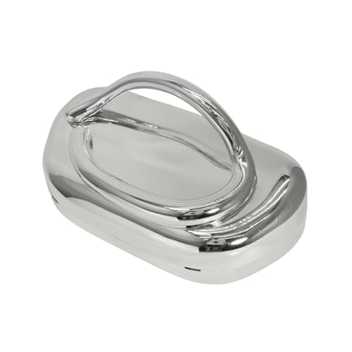 Image of Women Evening Clutch Purse Metal Handle Acrylic Purse Unique Shoulder Bag Causal Handbags for Bride Party Wedding