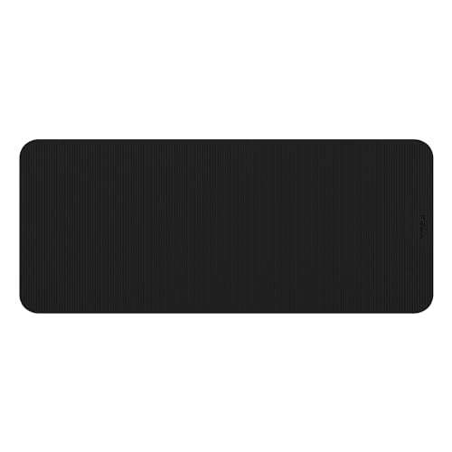 TREX SPORT Gymnastikmatte extra dick und weich | Fitnessmatte 190x80x1cm mit Tragegurt | Yogamatte rutschfest (Black Night)