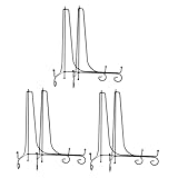 Capacités d'affichage flexibles : ces chevalets à assiettes peuvent fonctionner comme chevalet d'affichage photo, chevalet de livre ou support de cadre photo, s'adaptant à vos diverses exigences de présentation, chevalet d'affichage, support de plateau