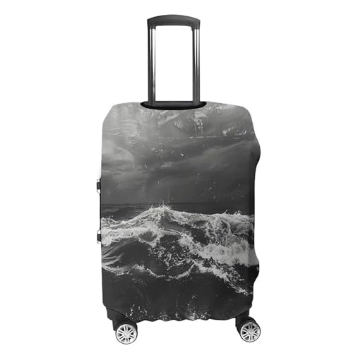 Abstract Grainy Picture Luggage Cover Washable Elastic Suitcase Cover, Anti Scratch Personalized Suitcase Protectors, Fashion Baggage Covers For Travel4