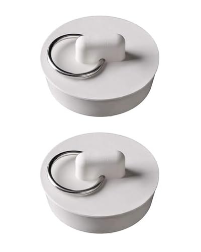 JUKOTA 2 pezzi Tappo universale, per lavello, tappo per lavandino, per scarichi da 1-1/8“, da 28 a 31.5 mm, tappo di scarico per vasca, tappo per lavandino di ricambio