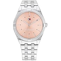 Tommy Hilfiger Reloj Analógico de Cuarzo para mujer con Correa en Acero Inoxidable plateada - 1782564