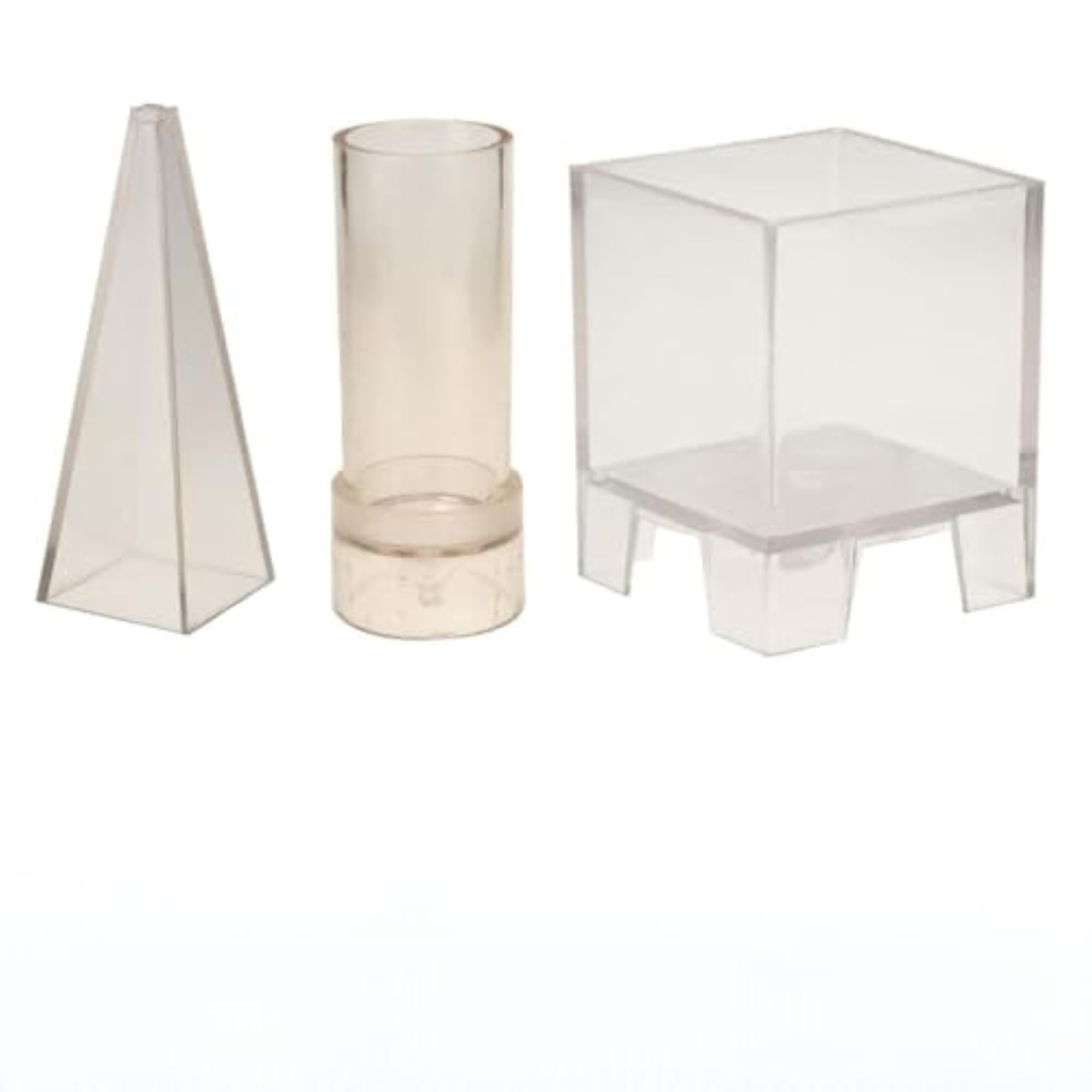 3 Pieces Poly Clear Candle Molds for Soap Making Crafts
