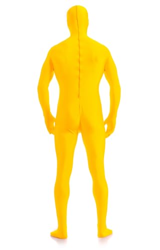 Image of ATHX Men's and Women's Spandex Open Face Bodysuit Costume Adult Stretchy Halloween Cosplay Body Suit Zentai Suit Outfits