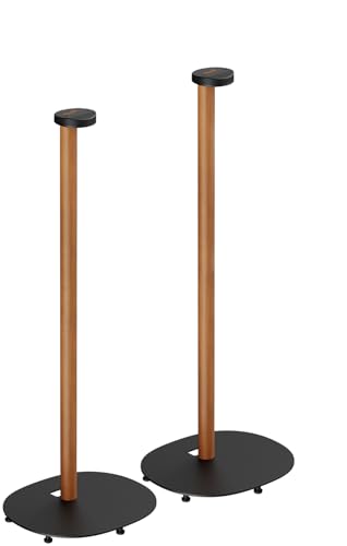 myWall - My Wall Sonos Era HS48L Support de Haut-Parleur, pour Sonos Era100 et Era300, Design en Acier et Bois de hêtre, avec Coussinets en Plastique et Pointes en métal