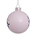 Kurt S. Adler 80MM Delft Blue Shiny Glass Ball Ornaments, 6-Piece Set