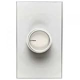 Lutron Electronics C-1000-WH Single Pole Commercial Grade Rotary Dimmer, 1000-watt, White
