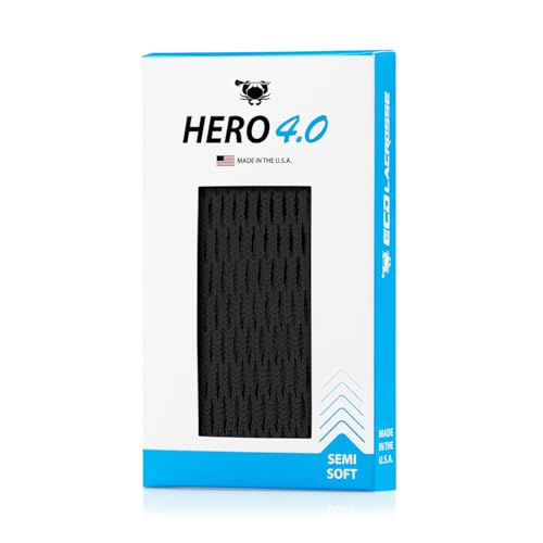 ECD Lacrosse Hero 4.0 Mesh (Black Semi-Soft)