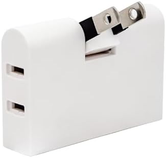 コンセント 1500Ｗ 3口 分岐 スウィングプラグ 電源タップ コンセントタップ スナップタップ コンセントコーナータップ サイドタップ すき間コンセントタップ 3個口 小型 薄型タイプ 絶縁キャップ付き 180°回転式プラグタップ 電源防水 火災 予防 日本国内使用のみ PSE認証 ホワイト