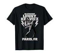 Blue Electric Light Tour design. Official Lenny Kravitz Merchandise Lenny Kravitz T-Shirts for Men, Women, Girls and Boys; Lenny Kravitz T-Shirt for Adults Lightweight, Classic fit, Double-needle sleeve and bottom hem