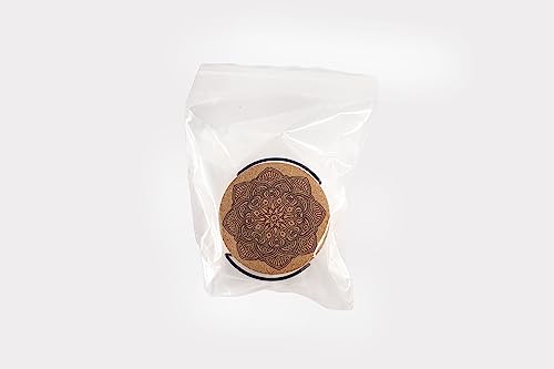 12 Pezzi Sottobicchieri di Sughero Round, 4