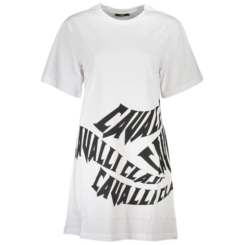 Robe blanche en coton Cavalli Class idéale pour l'été