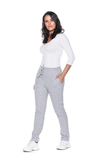 Calça Moletom Feminina Macaw 7809 Cor:Cinza;Tamanho:M
