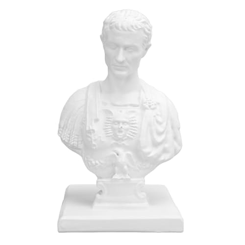 Statue buste porte-stylo en résine avec 11 emplacements pour bureau