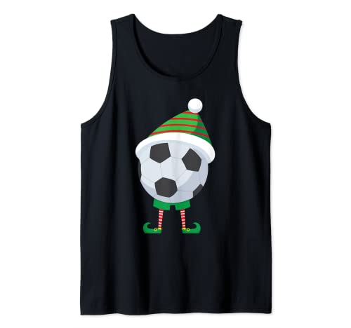 Elf Soccer Christmas Kids Boys Girls Camiseta sin Mangas